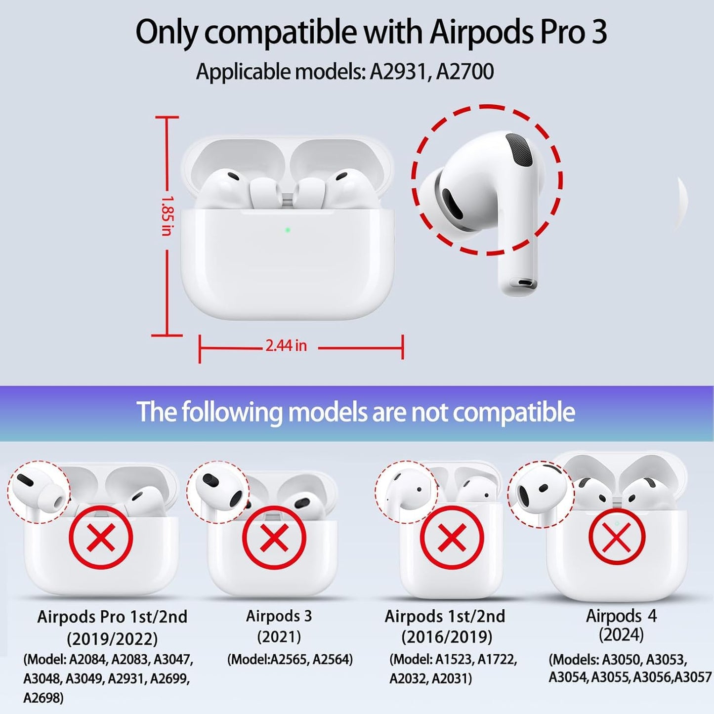 SURANBULI Crocodile Leather Case for AirPods Pro 3rd Gen 2025 - Vintage Aesthetic, MagSafe Compatible, Front LED Visible for AirPods Pro 3 Generation Protective Cover(Black-03)