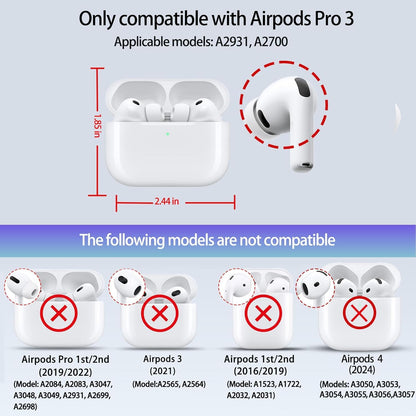 SURANBULI Crocodile Leather Case for AirPods Pro 3rd Gen 2025 - Vintage Aesthetic, MagSafe Compatible, Front LED Visible for AirPods Pro 3 Generation Protective Cover(Black-03)