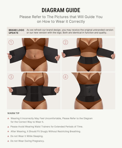 FeelinGirl Women Corset Workout Waist Trainer Belt Tummy Control Waist Cincher Sport Waist Trimmer Black XL