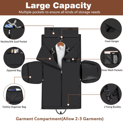 Garment Duffel Bag for Travel - ITIEZY Convertible Carry on Garment Duffel Travel Bag for Women Men Large Weekender Bag with Shoes Pouch 2 in 1 Hanging Suit Travel Duffel Bag 3pcs Set