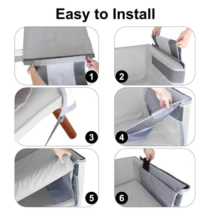 Upgraded Cat Scratch Furniture Protector,Cat Scratch Sofa Arm Sheild with Large Size Natural Sisal for Protecting Couch Sofa Chair Furniture (Light Grey, Left Hand)