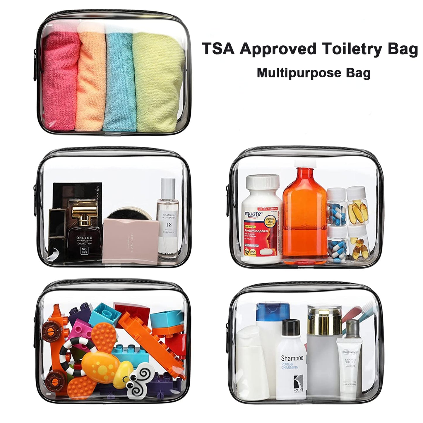 Timberer Diaper Bag with Organizing Pouches, Nappy Bags Handbag Multifunction Diaper Bag for Baby Care Travel Backpack Large Capacity Black