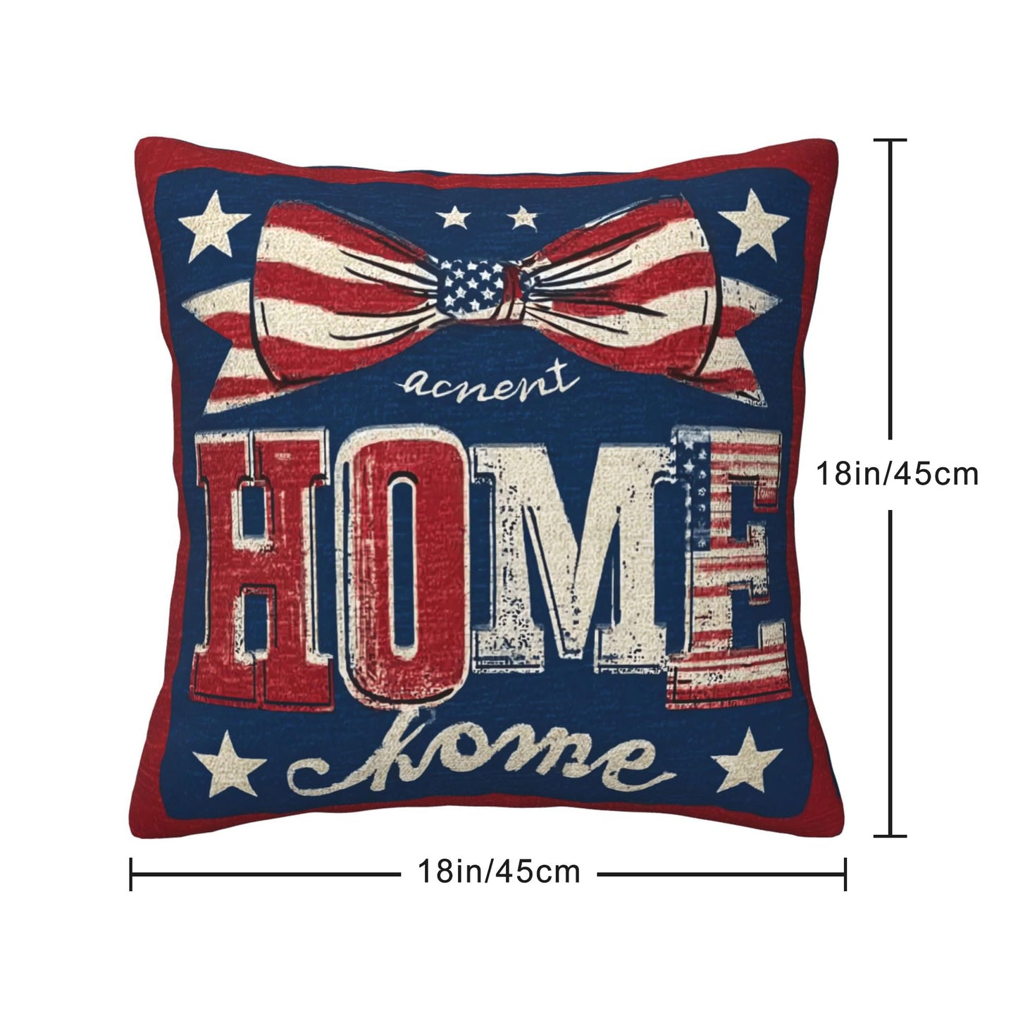 oyebn 4th of July Throw Pillow Covers Set of 4 Decorative Soft Double Sided Print Pillow Case Farmhouse Home Decor for Living Room Sofa Couch 18x18