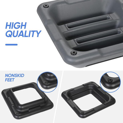16 Inch Aerobic Step Platform - Adjustable Mini Exercise Stepper for Home Gym | Cardio Strength Training with 4 Risers