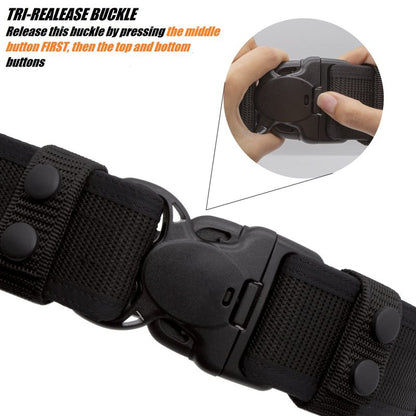 TACNEX Duty Belt 2" Police Law Enforcement Officer Security Nylon Utility Belt with Loop Liner 2 Keepers L