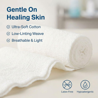 McKesson Sterile Gauze Roll Bandages, 3.4 in x 3.6 yd