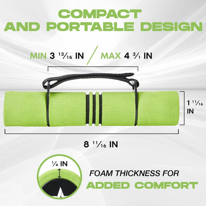 Yes4All 3lbs Dumbbell Hand Weights for Walking/Travel Weights for Exercising with Adjustable Straps, Foam Cover, Color Coded Weight Options