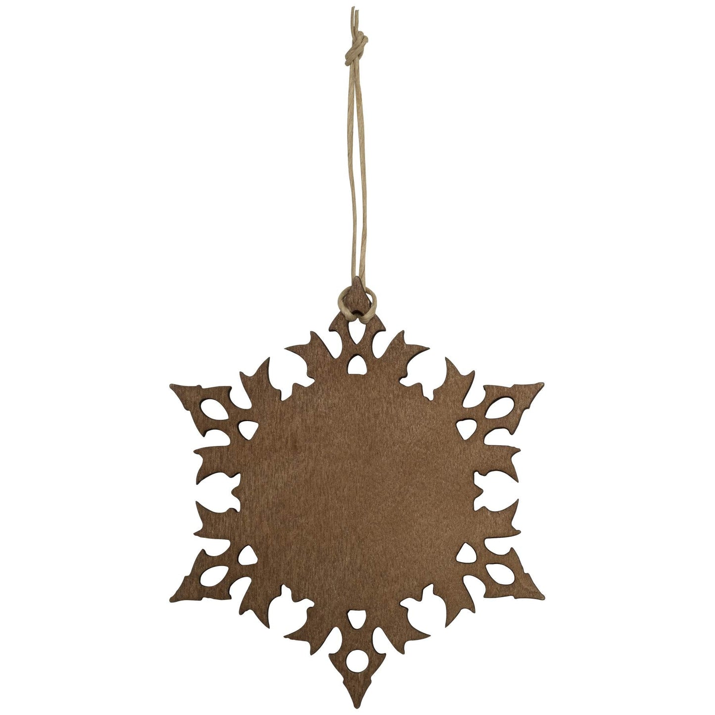 FINE PHOTO GIFTS Wood Snowflake 1.5" Photo Ornament - Pack of 100