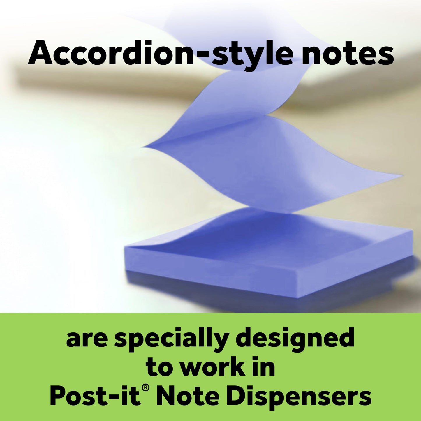 Post-it Greener Pop-up Notes, 12 Sticky Note Pads, 3 x 3 in., Made with 100% Recycled Paper, Accordion Sticky Notes Work with Pop-Up Note Dispenser, Sweet Sprinkles Collection