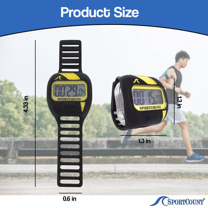 SC SportCount Finger Stopwatch Swim Timer - Waterproof Handheld Swimming Stopwatch for Running, Pickleball, and Cycling
