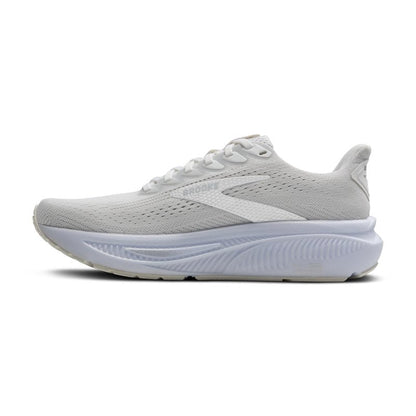 Brooks Women’s Ghost 17 Neutral Running Shoe - White/White/Grey - 9.5 Medium