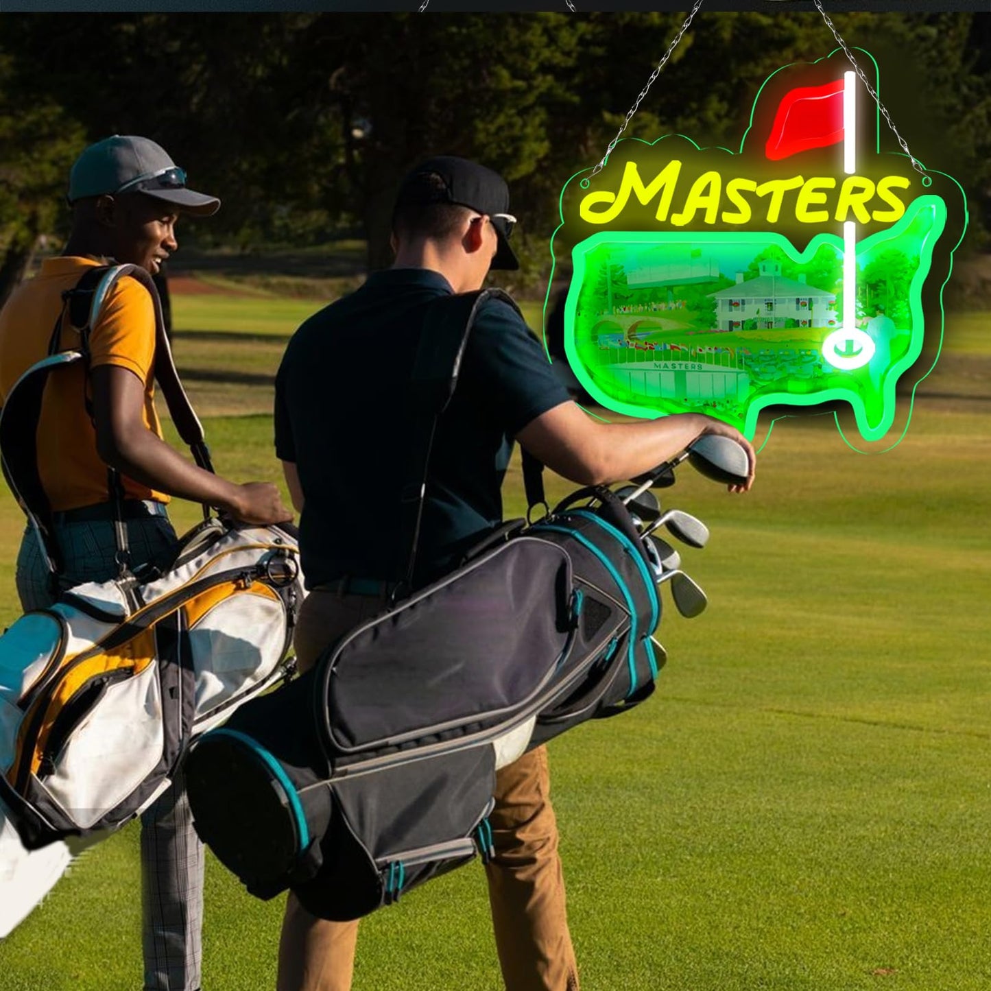 Pugna Golf Merch Neon Signs for Wall Decor Golf Neon Lights for Bedroom Led Signs Suitable for Dormitory Man Cave Christmas