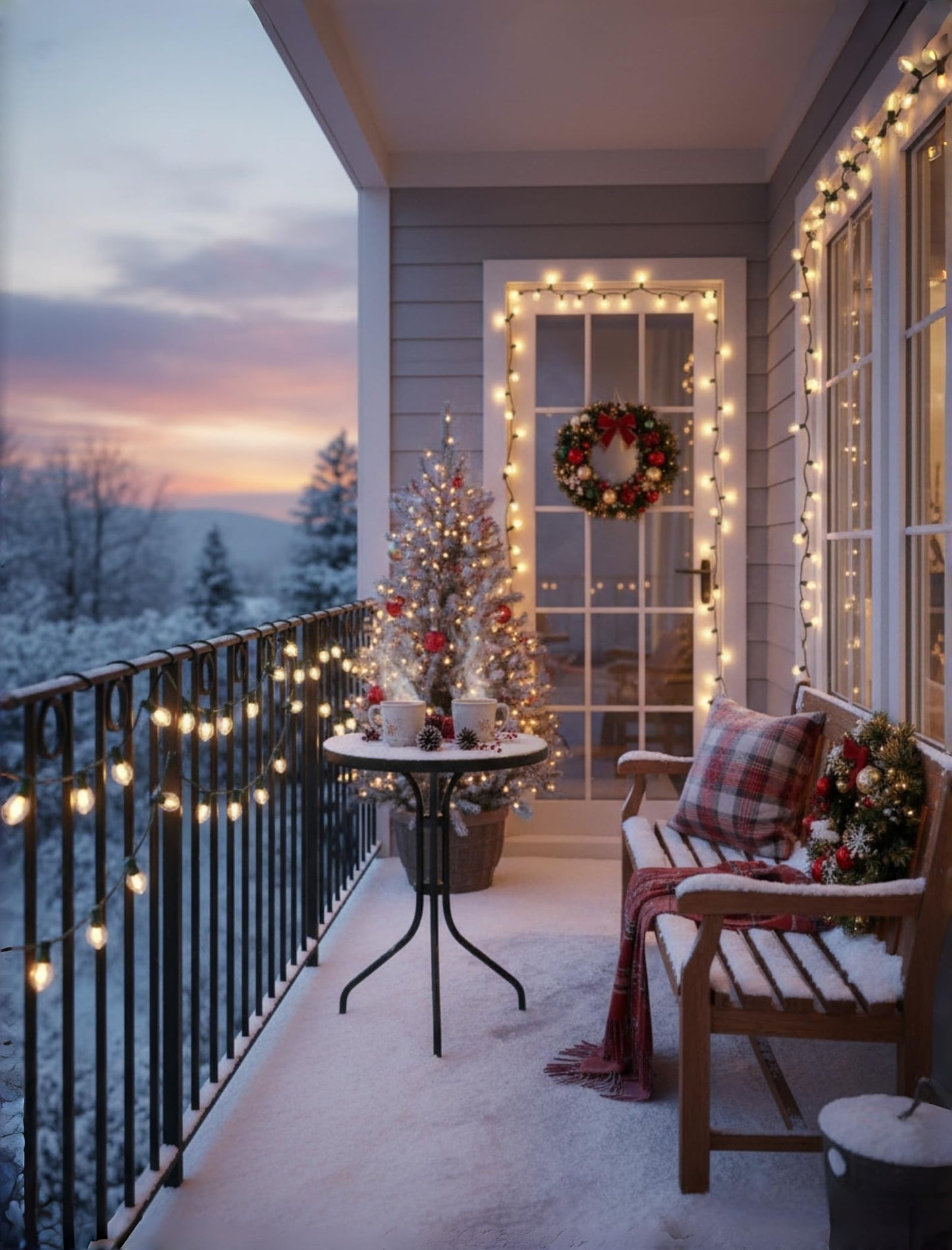 Pallerina C7 Christmas Lights, 25Ft C7 Clear Christmas String Lights with 27 C7 Warm White Bulbs, Vintage Christmas String Lights for Garden, Patio, Backyard, Cafe, Xmas Party, 5 Watt e12 Base