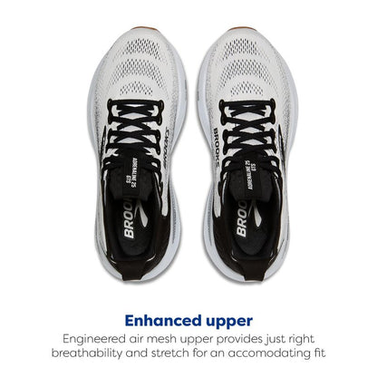 Brooks Women’s Adrenaline GTS 25 Supportive Running & Walking Shoe - White/Black/White - 8.5 Medium