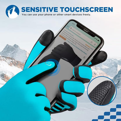 Winter Gloves for Men & Women - Thermal Touch Screen Ski Gloves | Non-Slip Palm & Fleece Lined for Cold Weather Activities