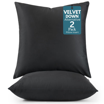 LANE LINEN Throw Pillow Insert - Pack of 2 16x16 Pillow Inserts for Decorative Pillow Covers, Throw Pillows Insert for Couch - White