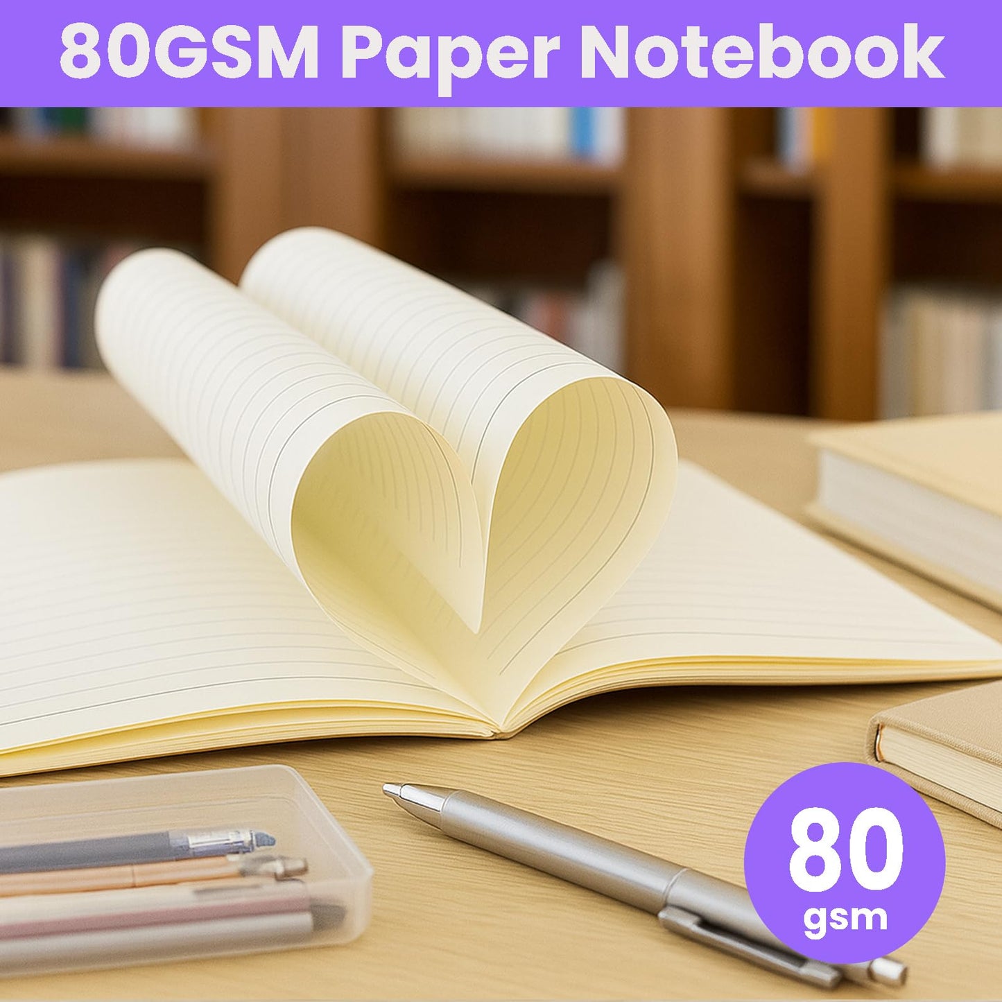 100 Pack A5 Notebooks Bulk, 8.3 x 5.5 inch Ruled Lined Kraft Composition Notebooks Bulk 10 Color Soft Cover Travel Journals for Students Classroom Office (Colourful,60 Pages 30 Sheets) (100, 10 Color)