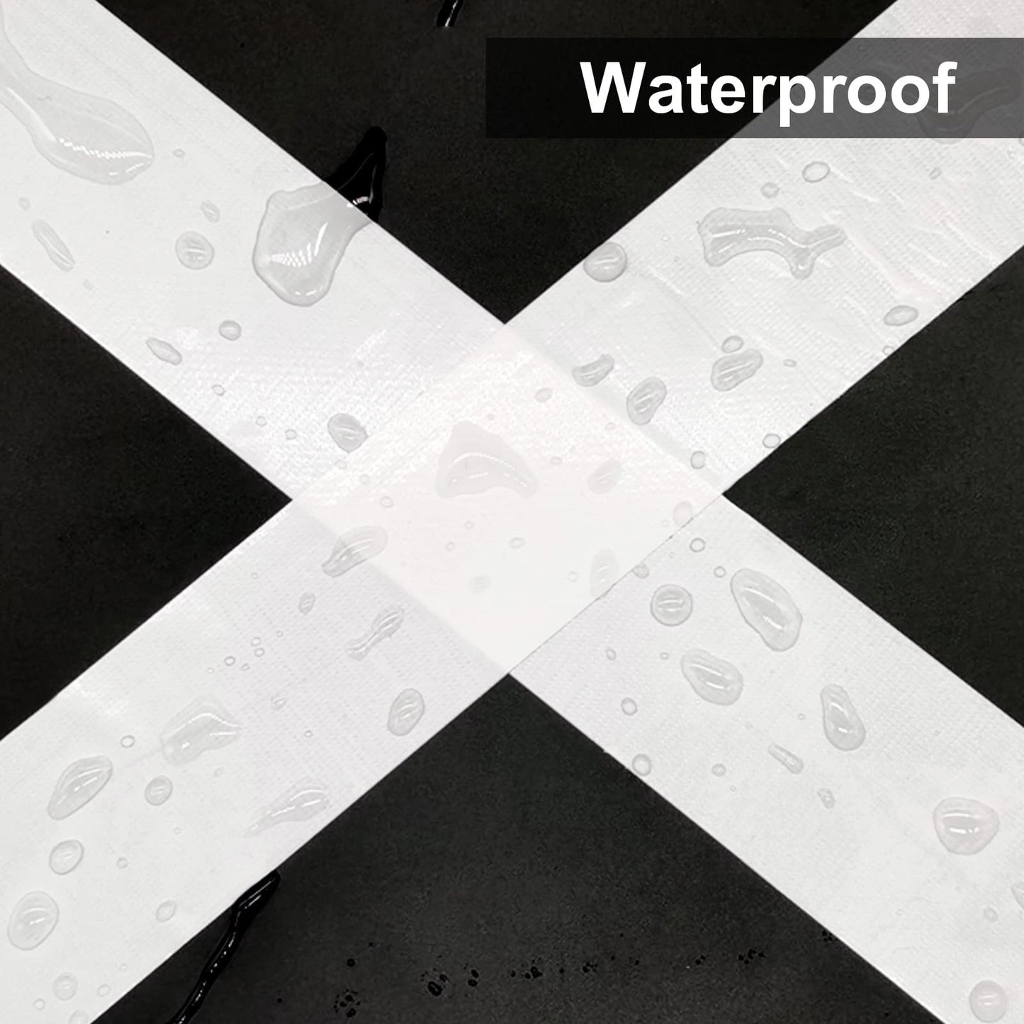 JIALAI HOME 5-Pack White Duct Tape, 2 inches x 30 Yards, 8.27 mil Thickness, Heavy Duty, Strong, Flexible, No Residue, All-Weather and Tear by Hand - for Patch, Protect and Temporary Repairs