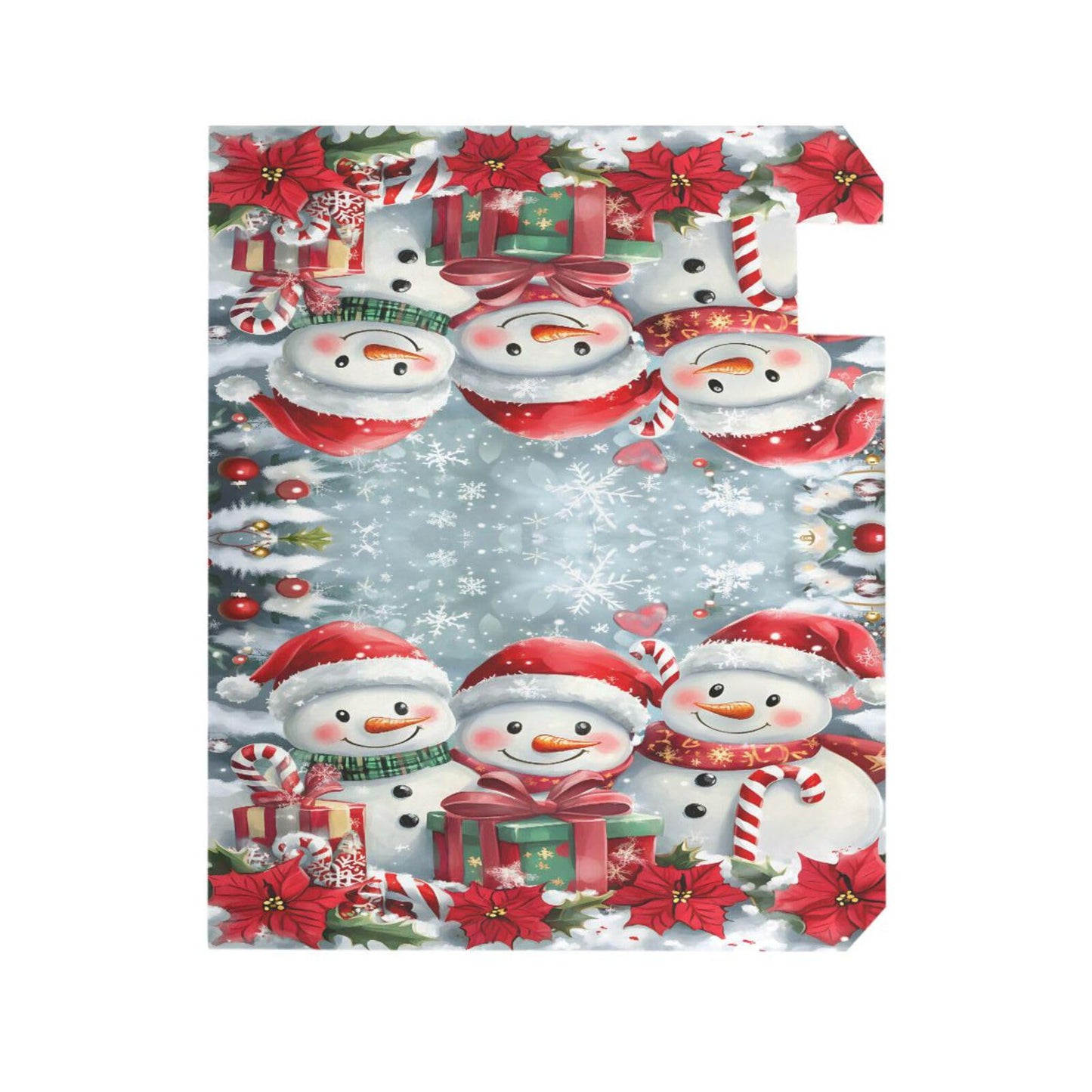 ALAZA Christmas Cute Snowman Magnetic Mailbox Cover MailWraps Garden Yard Home Decor for Outside Standard Size-18"x 20.8"