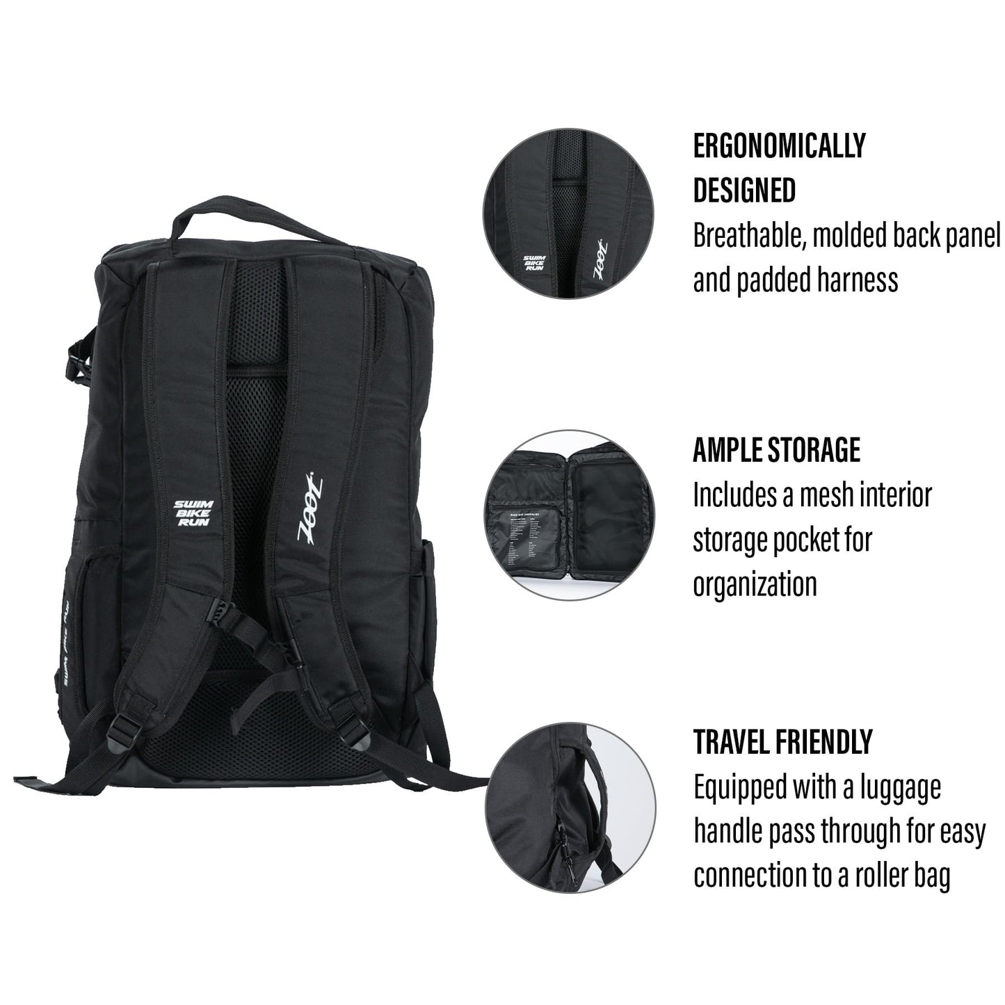 Zoot Transition Triathlon Bag 24L – Lightweight Gear Backpack for Bike, Swim, Run, Travel, Training & Race Days