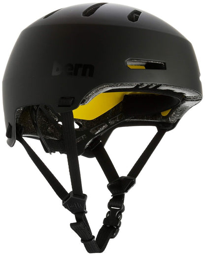 Bern Macon 2.0 Adult Multisport Helmet for Bike, Skateboard, Scooter (Matte Black, Small)