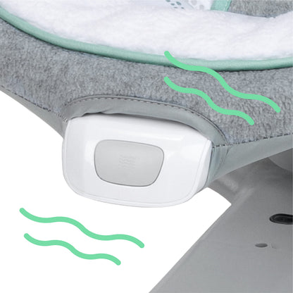 Ingenuity ConvertMe 2-in-1 Compact Portable Automatic Baby Swing & Infant Seat, Battery-Saving Vibrations, Nature Sounds, 0-9 Months 6-20 lbs (Swell)