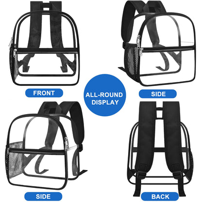 Oraben Clear Backpack for Stadium Events Clear Bag Small Stadium Backpack Waterproof 12x6x12 for Women Men Adult Concert Sports