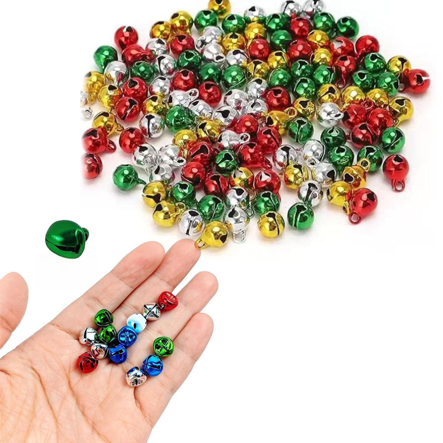 240PCS/0.24IN Small Bells for Crafts Mini Craft Bells with Jingle Sound Perfect for DIY and Christmas Home Decorations