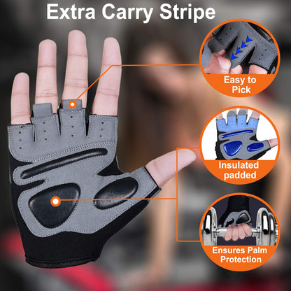 SAWANS Fitness Workout Gloves Gym Weight Lifting Gloves for Men Women Breathable Gymnasium Wrist Support Padded Deadlifts Exercise Training Pull Ups
