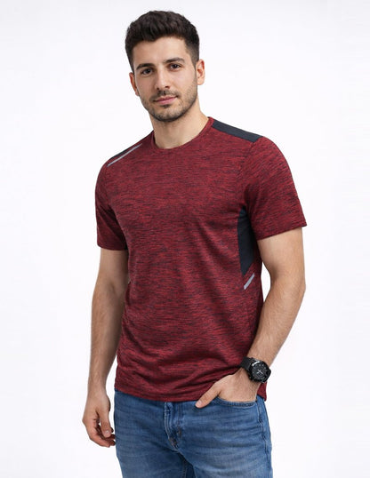 5 Pack Men’s Active Quick Dry Crew Neck T Shirts | Athletic Running Gym Workout Short Sleeve Tee Tops Bulk (Set 2, Small)