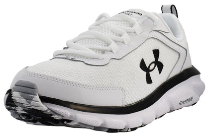 Under Armour Mens Charged Assert 9 Running Shoe, White/Black, 8.5 US