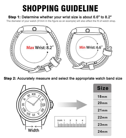 Ritche Quick Release Leather Watch Band 18mm 20mm 21mm 22mm 23mm 24mm for Samsung Galaxy Watch 6 Band Classic 43mm 47mm 40mm 44mm Leather Watch Strap, Dark Blue & Silver, 20mm, Classic