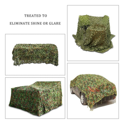 Camo Netting, Camouflage Mesh Netting for Hunting Blinds, Woodland Mesh Perfect Camonetting for Camping Shooting Hunting, Military Theme Party Decoration Sun Shade Outdoor 13x5ft