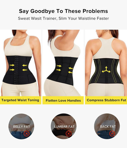 Waist Trainer for Women - Tummy Control Shapewear Body Cincher | Segmented Design for Enhanced Shaping