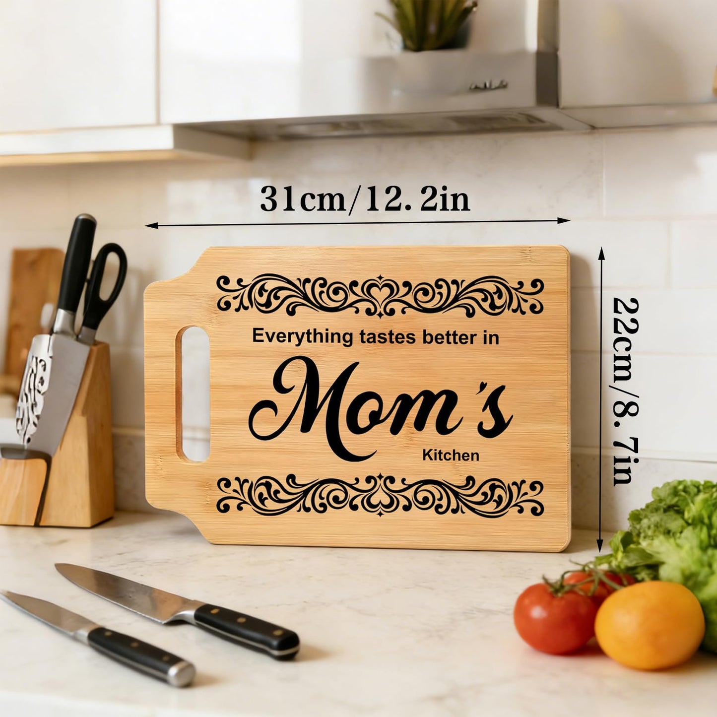 Gifts for Mom from Daughter Son - Kitchen Wall Counter Decor & Use - Unique Birthday, Mothers Day, Christmas Presents for Mom Idea