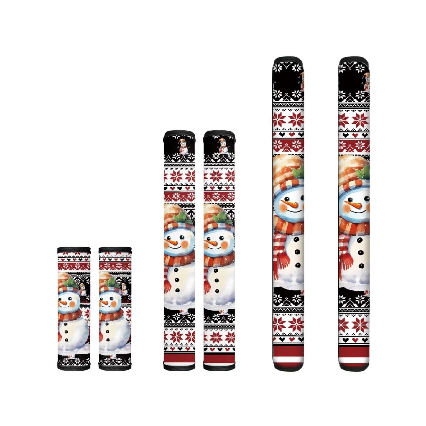 Yatixapu Refrigerator Door Handle Covers Set of 6, Christmas Snowman Appliance Handle Covers Fits Kitchen Refrigerator Microwave Oven Or Dishwasher, Protect Antiskid Washable Decor Cloth