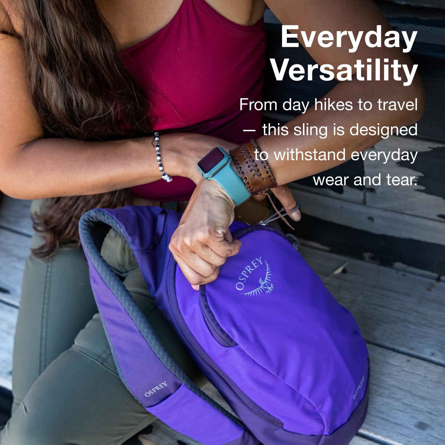 Osprey Daylite Shoulder Sling Bag - Crossbody Backpack for Everyday Carry, Festivals, and Travel, Torrent Blue