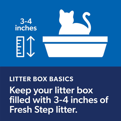 Fresh Step Clean Paws Cat Litter with Febreze Freshness, Advanced Multi Cat Low Tracking Clumping Litter, 37 lbs. (2 x 18.5 lb. Box)