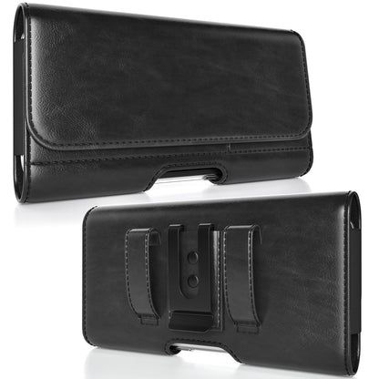 Stronden Magnetic Closure Holster for Google Pixel 10 Pro XL, Pixel 9 Pro XL - Leather Belt Case, Premium Pouch (Fits Slim/Regular Case On) (Black, Large)