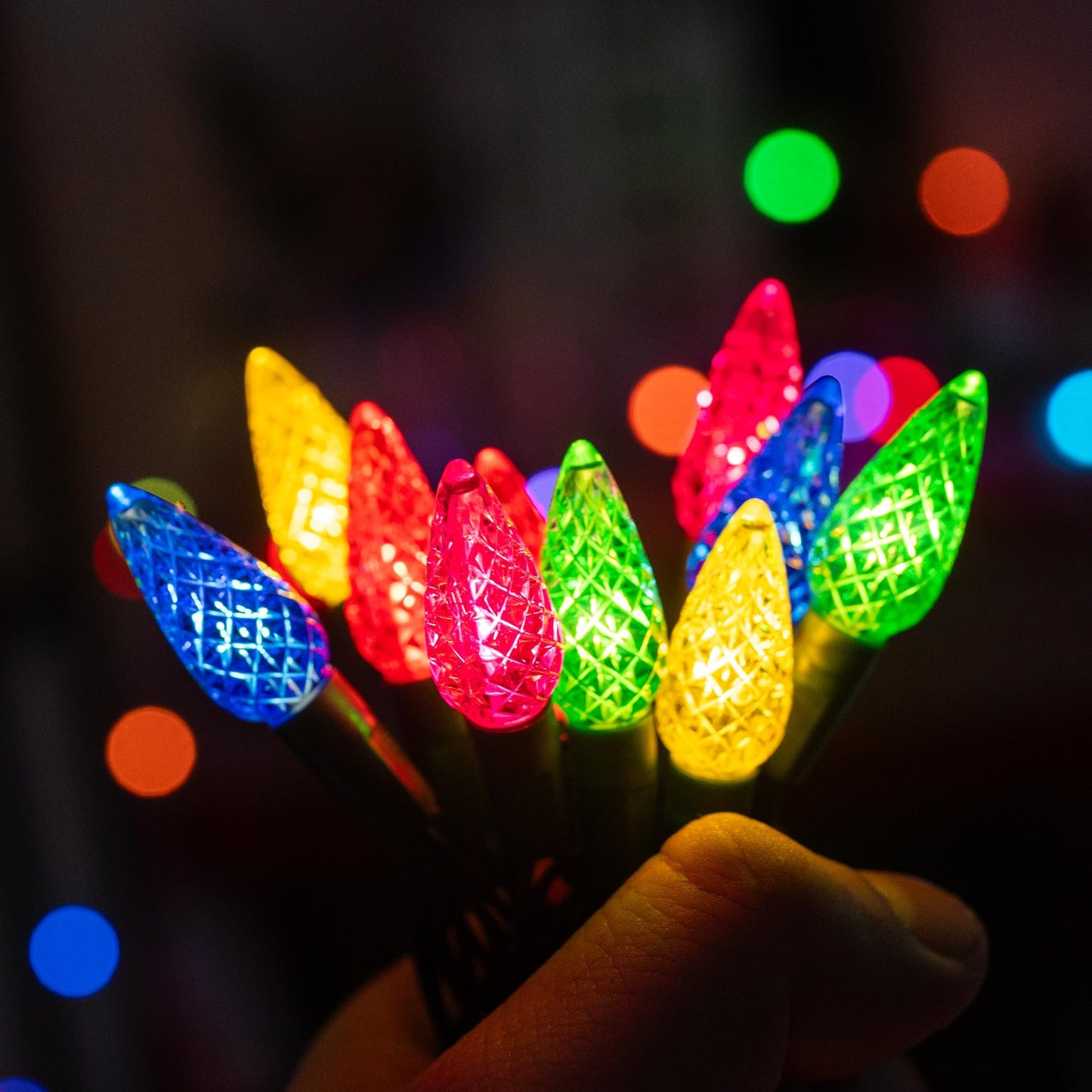 TW SHINE C6 Christmas String Lights, 200 LED 66 FT, 8 Modes, Waterproof, Connectable, Multicolor