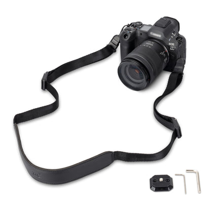 Mirrorless Camera Neck Strap with Quick Release Buckles, Adjustable Shoulder Sling Strap for Sony A7C II A7 IV III A7R V IV ZV1 ZV-E10 Canon EOS R100 R50 M50 M6 Nikon Z30 Z50 Z6 Z7 II & More (Black)