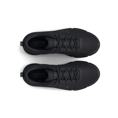 Under Armour Men's Charged Assert 10 Shoes, (002) Black/Black/Black, 8.5 X-Wide