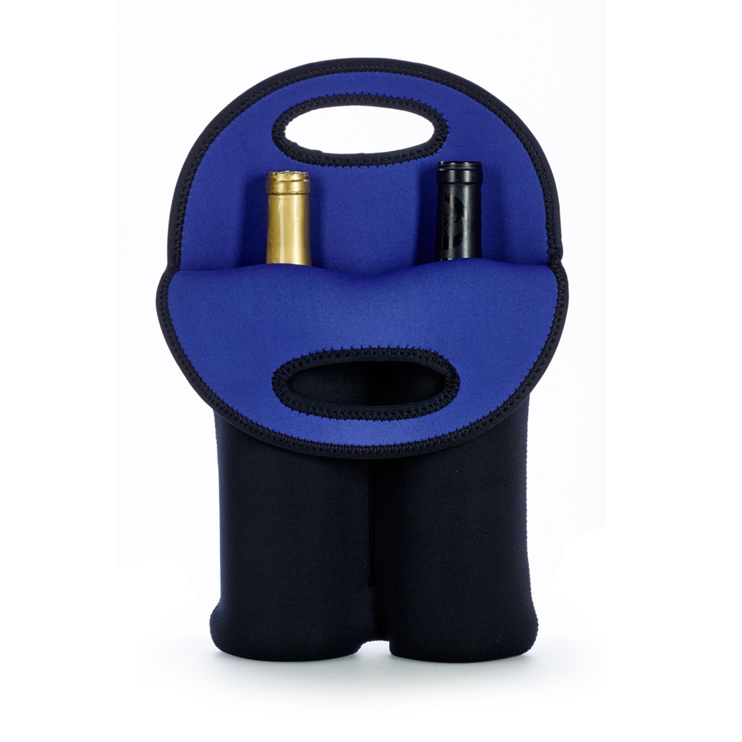 BUILT 2B-BLK 2-Bottle Stain Resistant Neoprene Wine/Water Bottle Carry Tote, Black