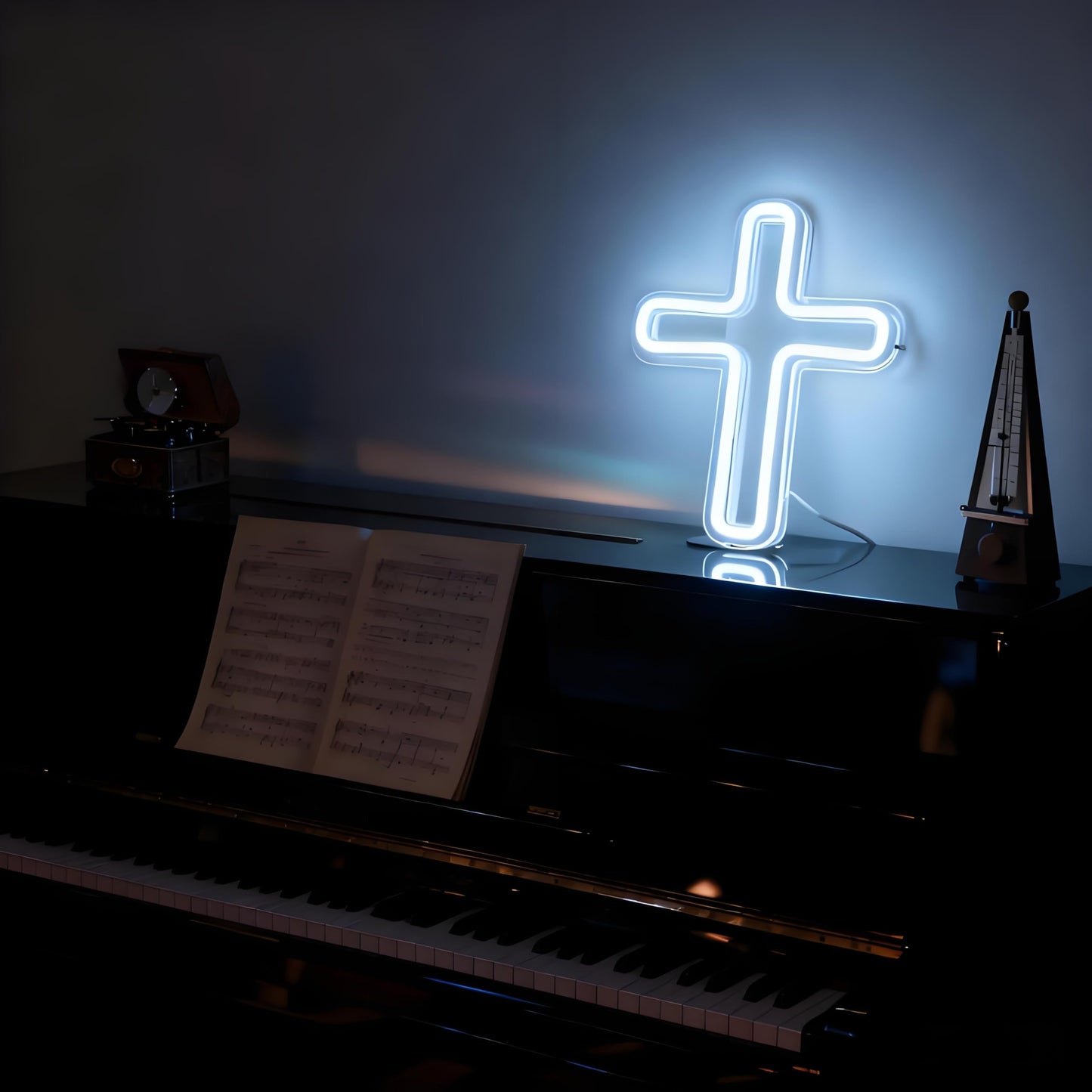 Neonawall Cross Neon Sign for Wall Decor Light Up Letters Religious Led Sign Birthday Party Gifts Led Decorative Night Signs Room Decor Christmas Gift for Religious Family Home Bedroom Baptism Church