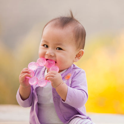 Infantino Water Teethers – Sensory Exploration and Teething Relief, Cooling Relief for Teething Babies, Lime & Pink, 3-Pack