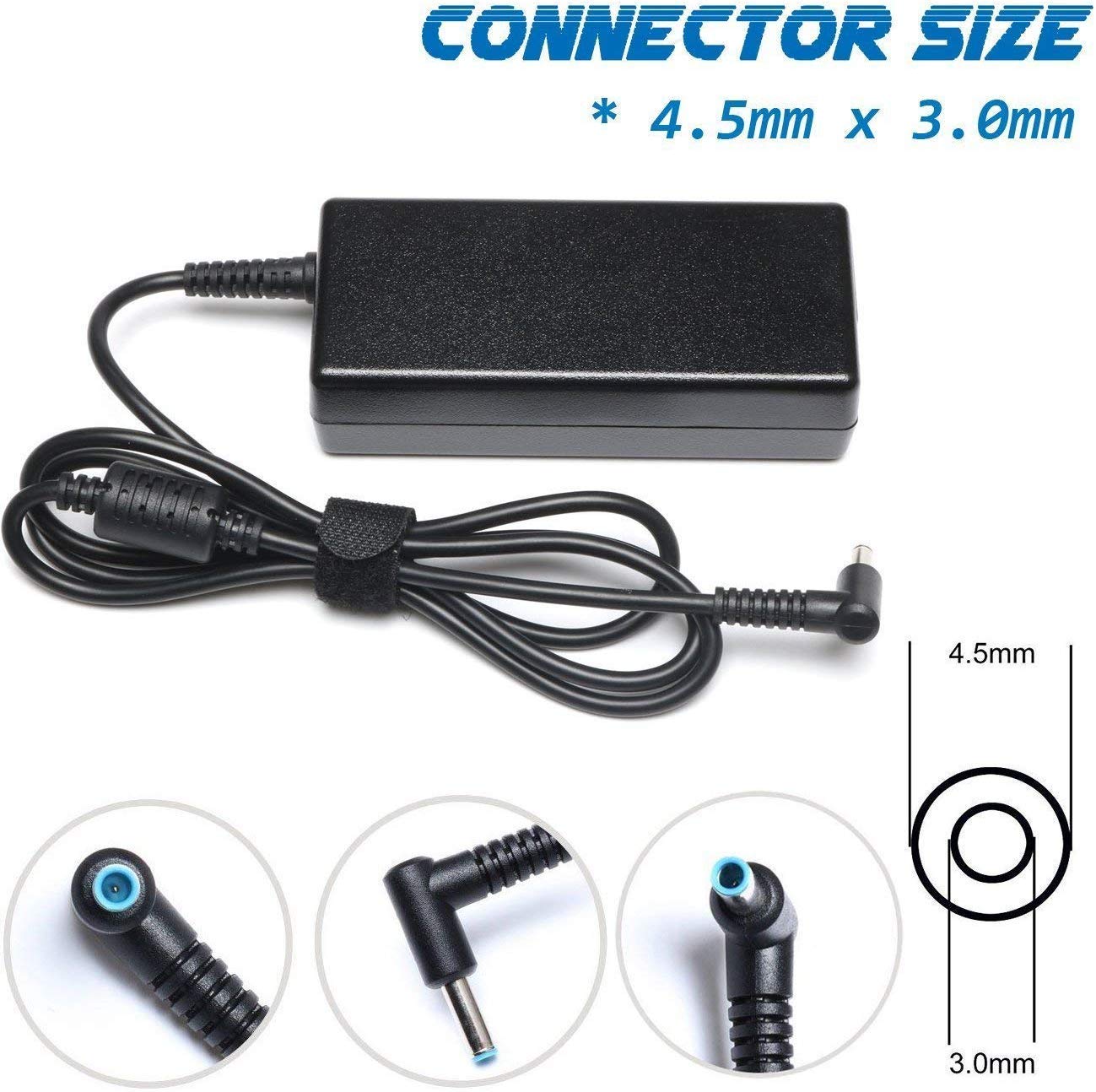 65W Laptop Charger for HP EliteBook Charger 840 850 845 830 820 G8/G7/G6/G5/G4/G3,(Blue Tip) ProBook 640 650 450 430 440 446 455 470 745 735 725 755 with Power Cord