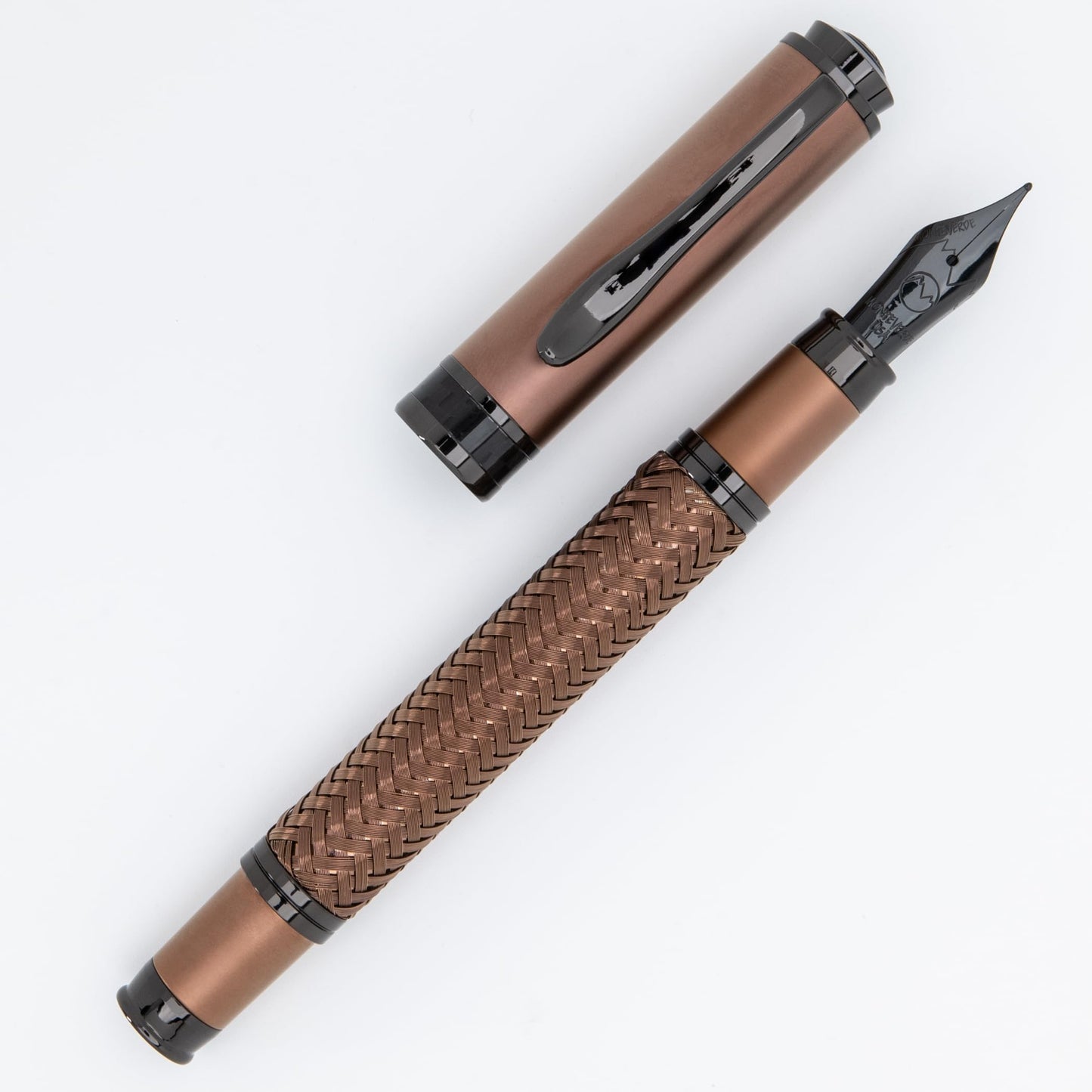Monteverde Innova Formula M Fountain Pen, Bronze - Medium Nib, Premium PVD Coated Pen, Refillable, JoWo Stainless Steel Nib, Luxury Gift Box