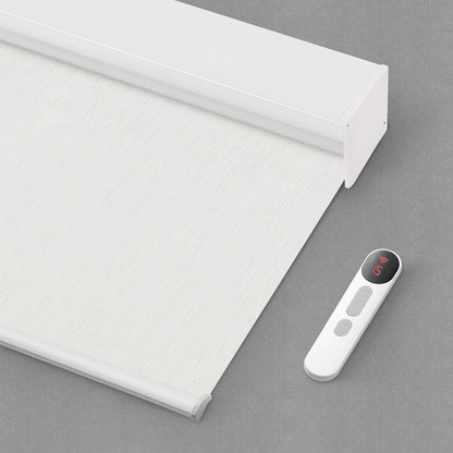 Bringnox Motorized Blinds with Remote,100% Blackout Smart Roller Blinds Compatible with Apple Homekit Google Home and Alexa Via HUB,and Customized