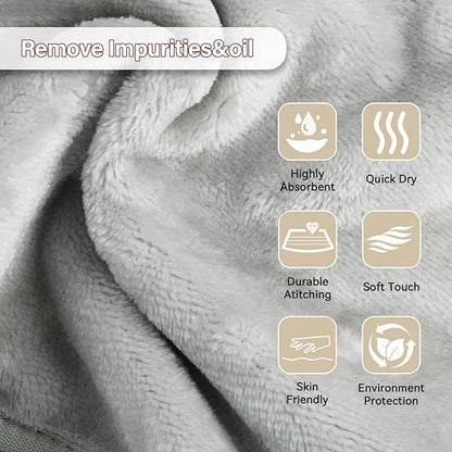 Nugilla Makeup Remover Cloths, 8 Packs Makeup Remover Towels Reusable Face Wash