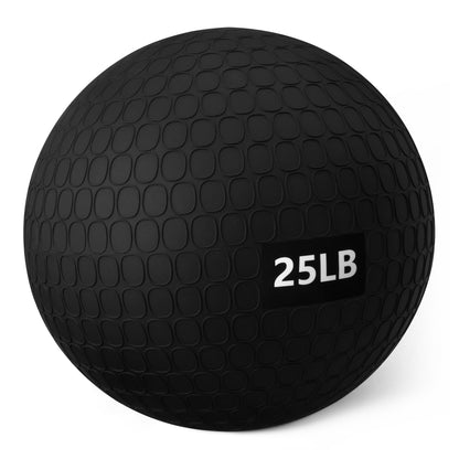 Amazon Basics Heavy-Duty Slam Medicine Ball for Exercise, Weighted Design, 25lb, Black